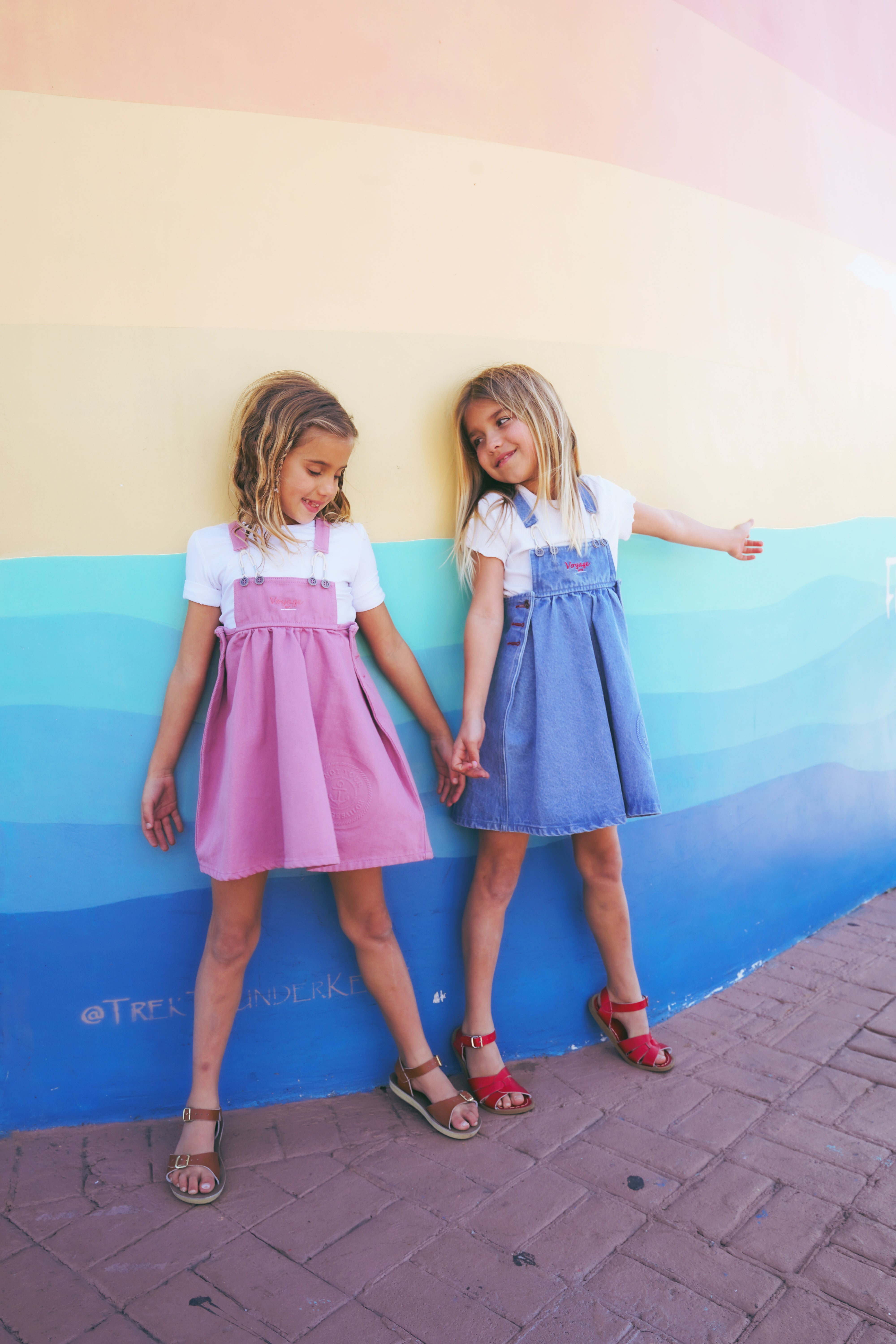 Harbor Pinafore | Denim Girls Dress – Calla Lili Kids