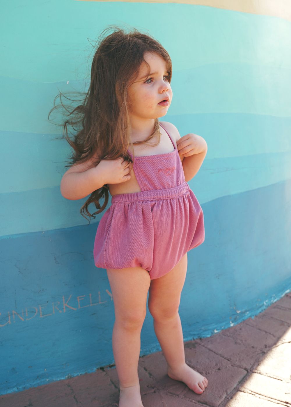Sophie Romper | Denim Baby Girl Romper – Calla Lili Kids