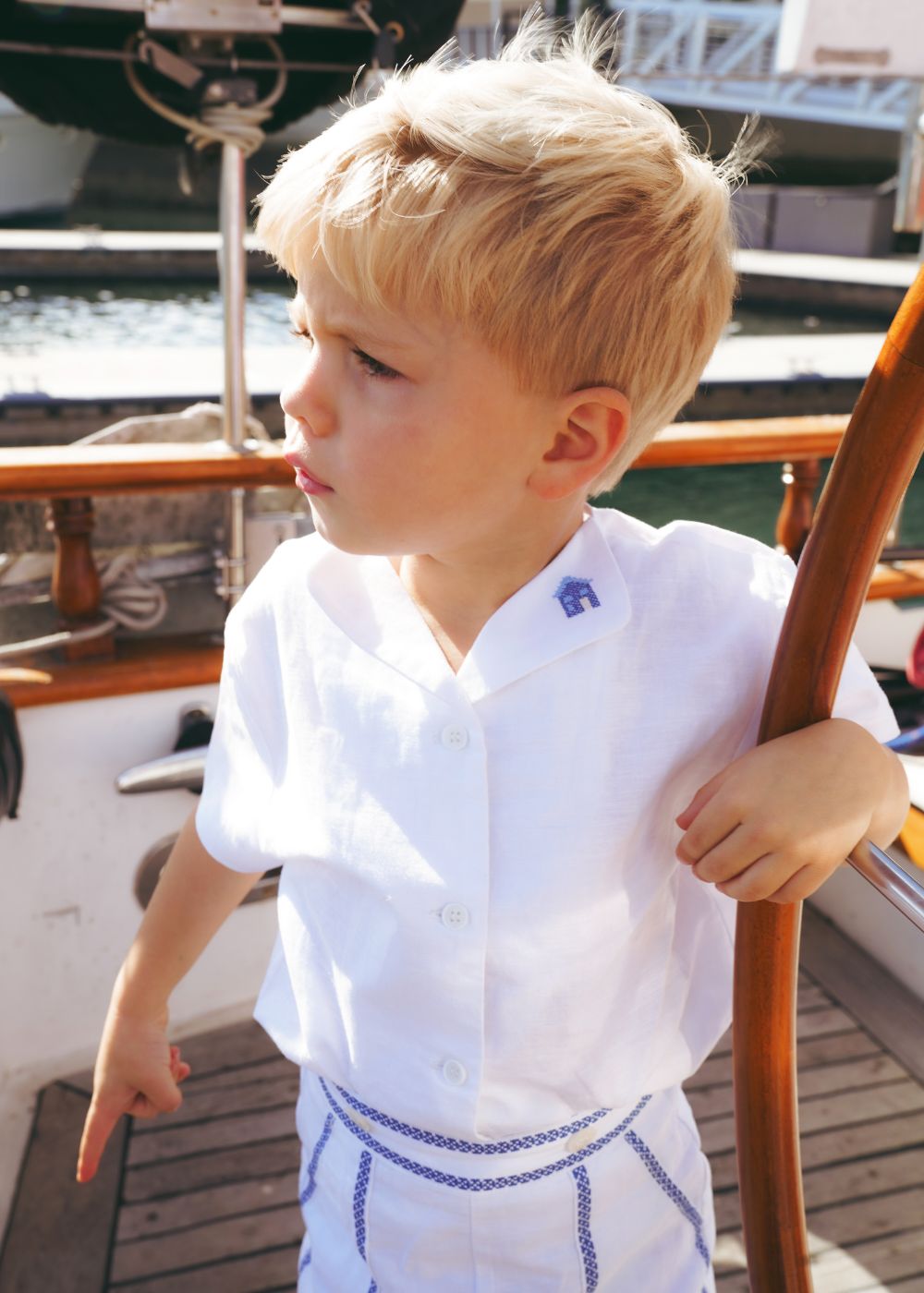 Crosswork Shirt And Bermuda Set