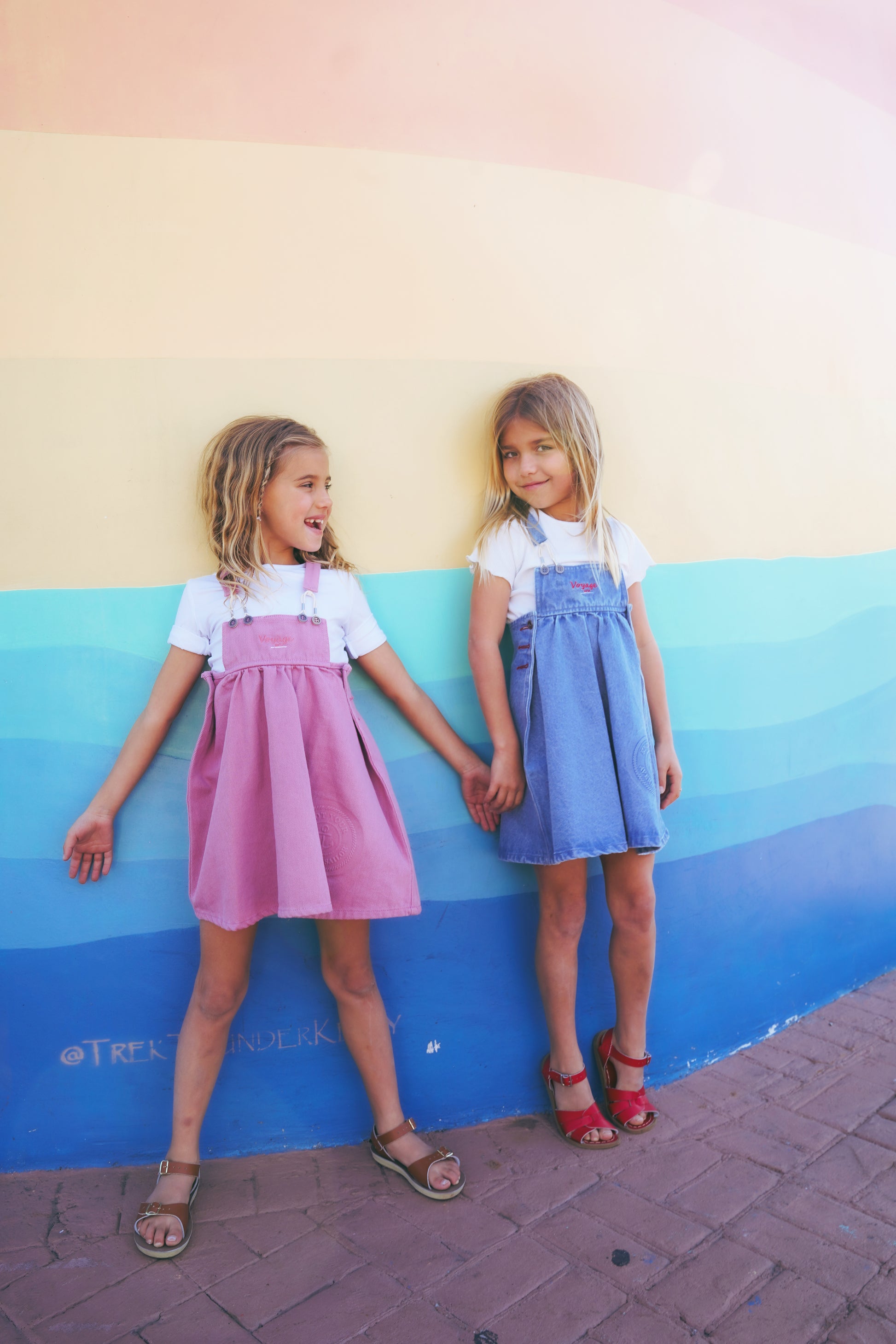 pink pinafore dress Sakura Frog Margo comes in our latest mint shade alongside pink and yellow options Pink Check Ring Detail Pinafore
