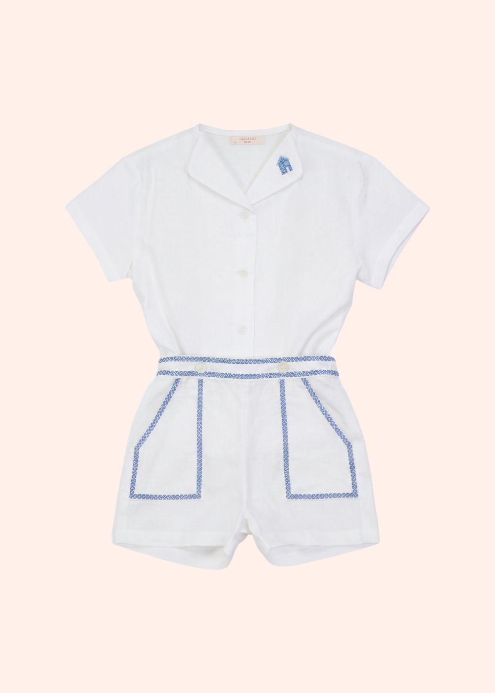 Crosswork Shirt And Bermuda Set