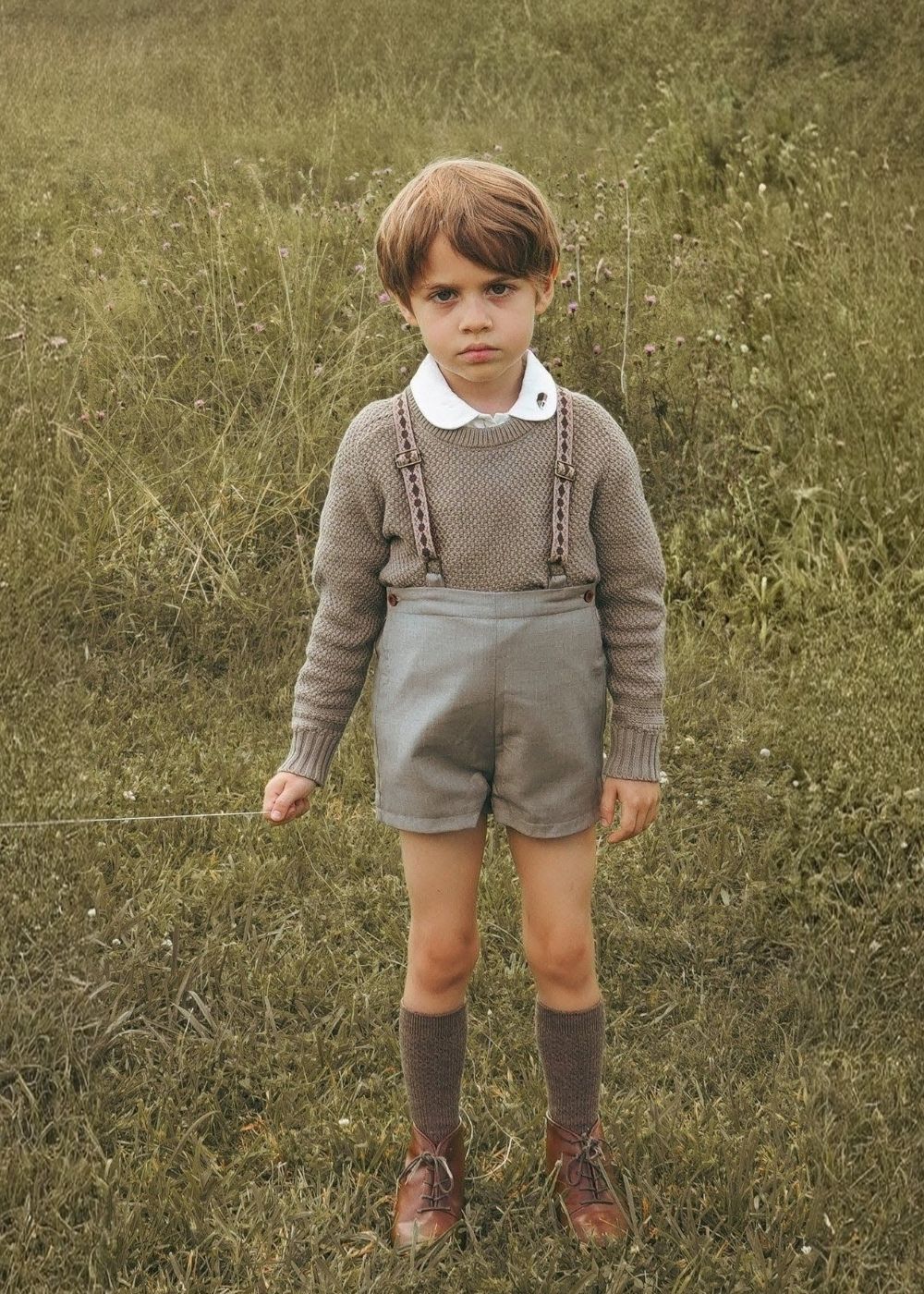 Romy Knit Suspenders Shorts