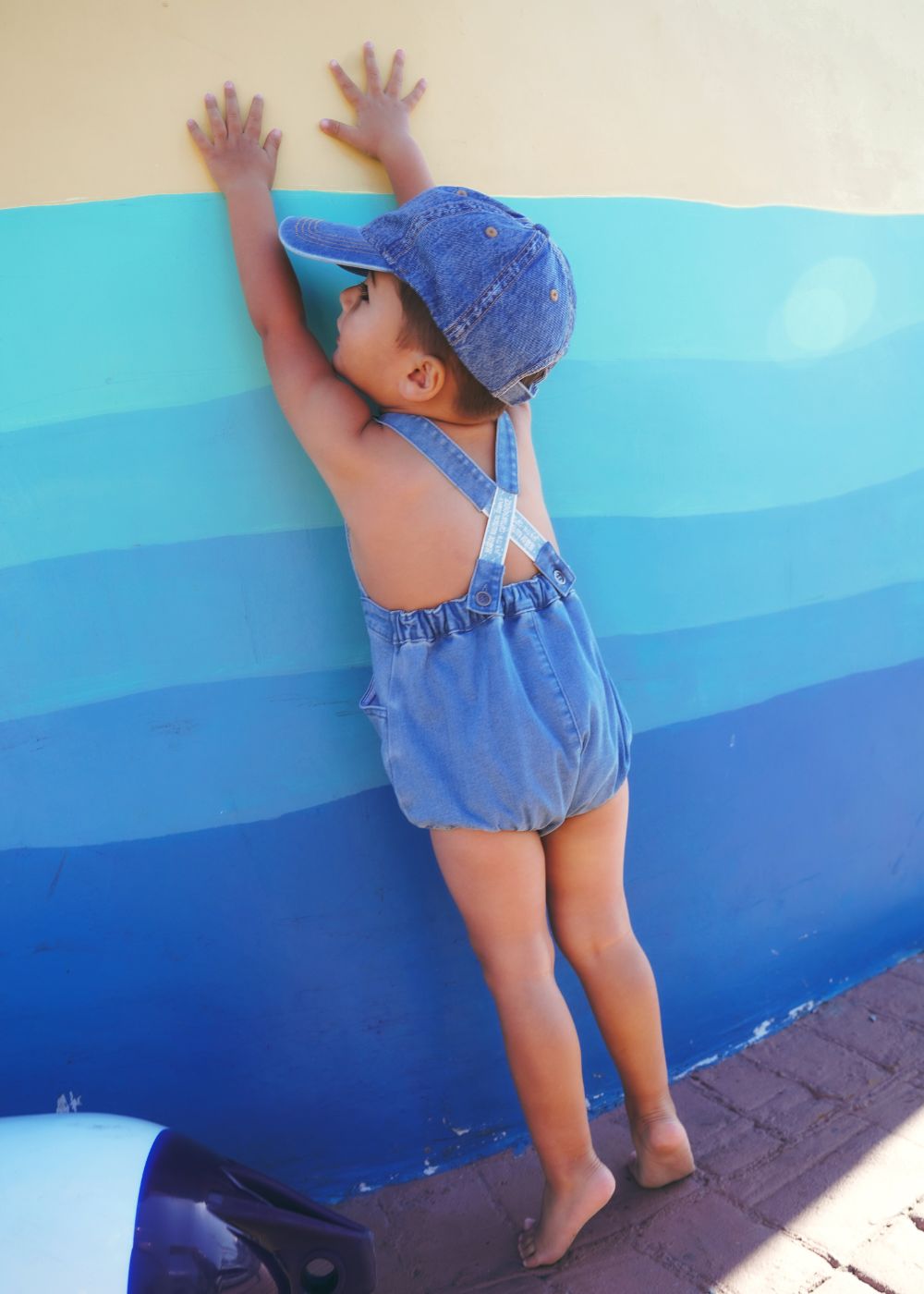 Marlow Romper | Denim Baby Boy Overalls – Calla Lili Kids
