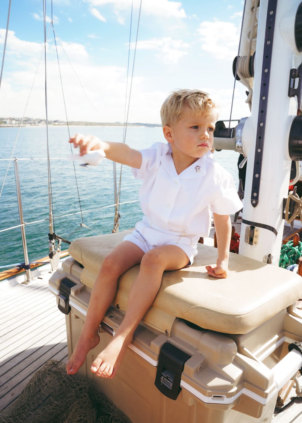 Crosswork Shirt And Bermuda Set