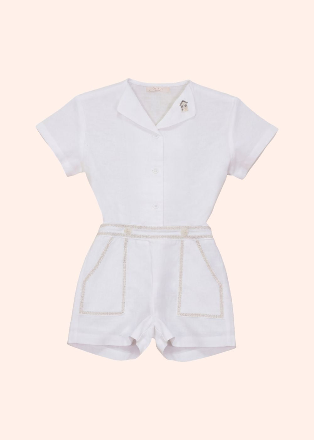 Crosswork Shirt And Bermuda Set