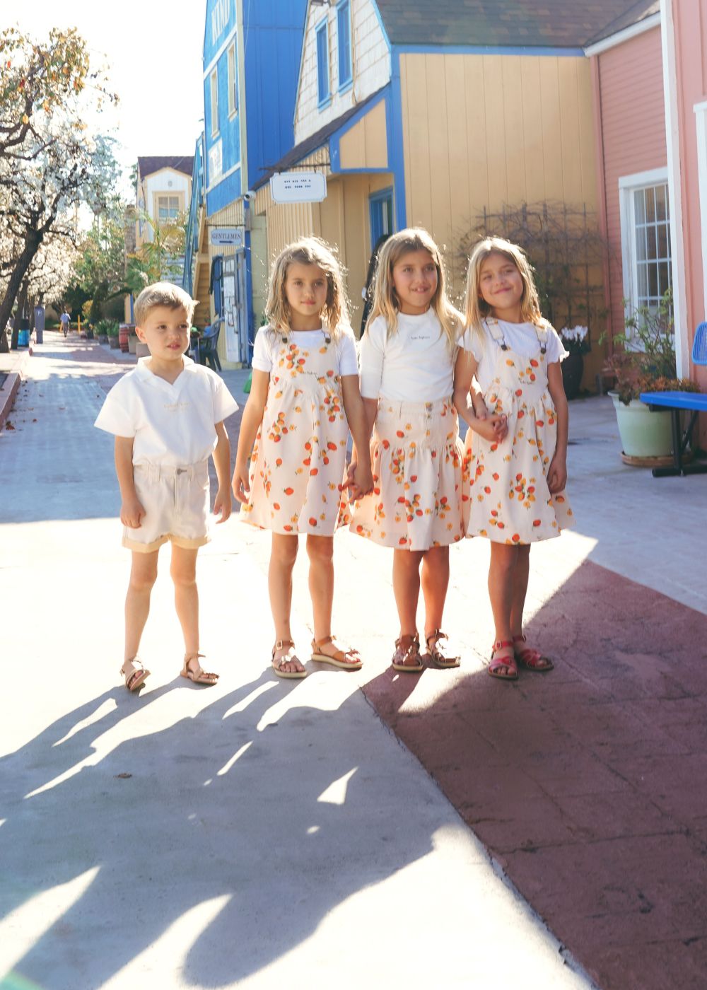 The Poppy Pinafore | Berry Print Girls Dress – Calla Lili Kids