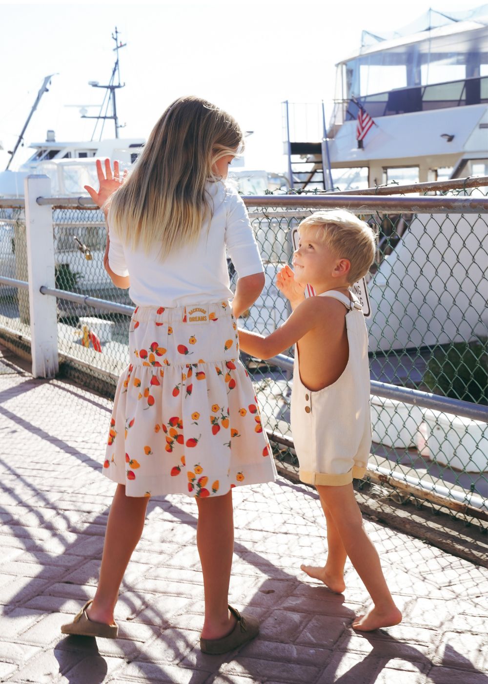 The Backyard Overalls | Peach Baby Overalls – Calla Lili Kids