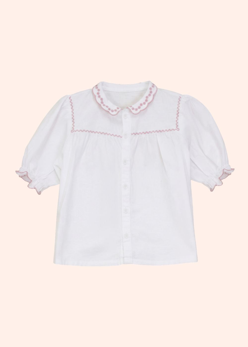 Rosie Linen Scallop Shirt