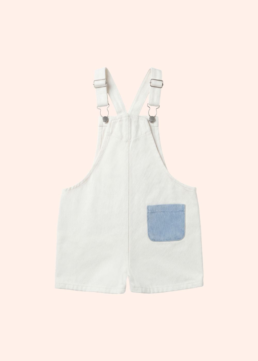 The Club Overalls | White Denim Baby Overalls – Calla Lili Kids