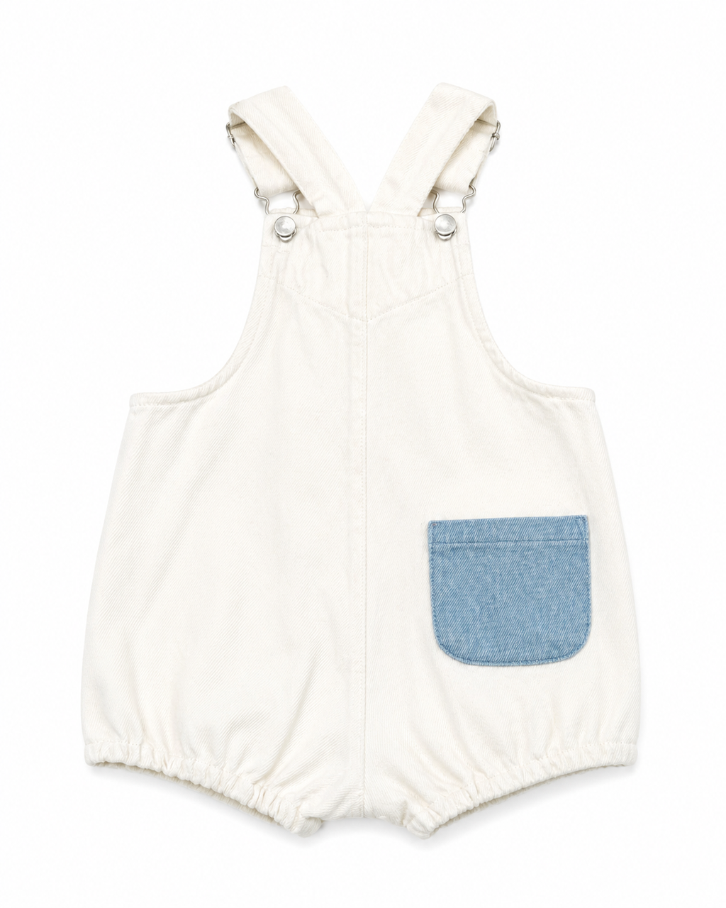 The Club Overalls | White Denim Baby Overalls – Calla Lili Kids