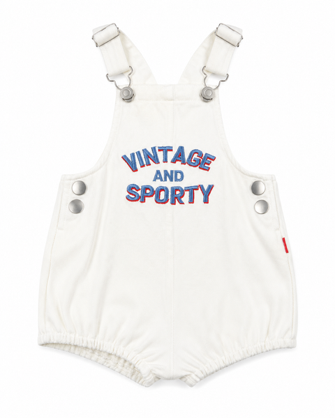 The Club Overalls | White Denim Baby Overalls – Calla Lili Kids
